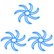 thumbnail image 1 of Casco flexible interior de silicona forro transpirable accesorios de bicicleta azul, 1 of 6