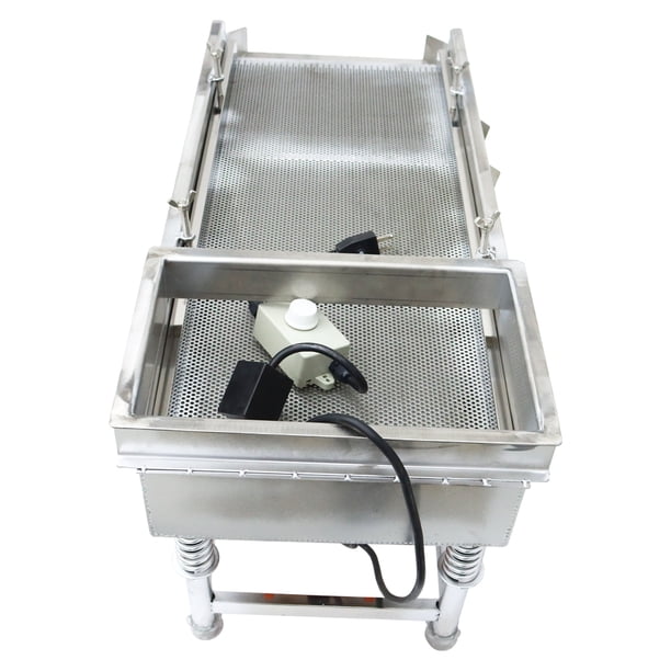 small vibrating screen One Layer 110V Small Stainless Steel Electric Linear Vibrating Screen 1mm  Screen main image 1