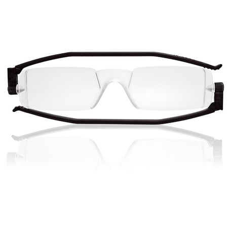 Reading Glasses Nannini Italy Vision Care Unisex Ultra Thin Readers - Black 3.0
