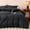 Black, variant on Sleep Zone Washed Jacquard Stripe Duvet Cover Set Twin/Twin XL, OEKO-TEX Soft Breathable Bedding, Lightweight All-Season Use, Hidden Zipper & Corner Ties, Machine Washable (White, Twin/Twin XL)
