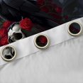 thumbnail image 4 of Homewish Halloween Skull Raven Kitchen Curtains,Red Rose Floral Black Out Curtains Pack of 2 (42x63 Each), 4 of 6