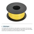thumbnail image 3 of Uxcell 26AWG Stranded Wire Hookup 30M/100ft Yellow, Electrical Wire UL1007 Spool, 3 of 6
