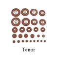thumbnail image 4 of Eigraketly Almohadillas de tono alto para saxofón, alfombrillas redondas profesionales para práctica de estudiantes, herramientas, cojines, Type2 NO2, 4 of 6