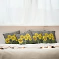 thumbnail image 3 of Ambesonne Garden Throw Pillow Cover 4 Pack, Helianthus Sunflowers, 16", Brown Yellow Green, 3 of 6