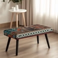 thumbnail image 3 of Yuyamidu Aztec Bench Cover for Dining Table Bear Washable Removable Bench Slipcover for Living Room Non Slip Rectangle Seat Protector Gift for Holiday, 3 of 8