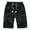 Black, variant on Men's Cargo Shorts Plus Size Big and Tall Cargo Shorts Multi-Pockets Relaxed Summer Drawstring Beach Shorts Pants