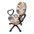 thumbnail image 5 of Chririnla Halloween Swivel Computer Chair Cover with Skull Pumpkin Pattern, Pack of 2 Removable Covers for High Back Office Armrest Chair, 5 of 8