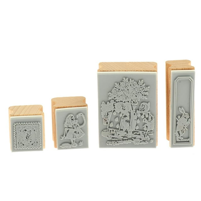 De 4 Piezas De Cuentos De Hadas De , Sellos Caja De Hojalata, Para Edades De Adelante Estilo_5 Yotijar Sellos de bellas artes