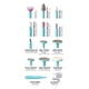 thumbnail image 4 of Kit de cuidado de uñas KISS Power File X para secador de uñas, 16 accesorios, 4 of 5