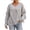Gray, variant on Fringe Sweater for Women V Neck Long Sleeve Relaxed Fit Boho Casual Fall Winter Pullover (Yellow Free Size)