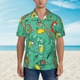 thumbnail image 2 of Disketp Hawaiian Shirts For Men,Funny Animals In Jungle Print Mens Casual Short Sleeve Button Down Shirts Beach Shirt, 2 of 7