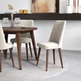 thumbnail image 4 of Prembroke Modern Solid Wood Walnut Kitchen Table and Chairs for 4, 4 of 6