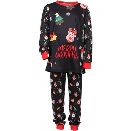 

1 Set Christmas Pajamas Long Sleeve Cotton Pajamas Household Sleepwear for Kids