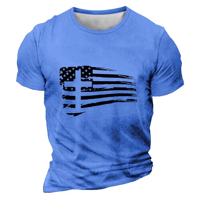 Chandails à Manches Longues pour Hommes Imprimé Décontracté Col Rond T-Shirt à Manches Courtes, Chandails à Manches Longues pour Hommes Coton