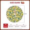 thumbnail image 2 of Rateoe Lemon1 Pattern Christmas Tree Skirt with Ties , Christmas Tree Decorations, Farmhouse Christmas Decor Xmas Holiday Decorations-30", 2 of 6
