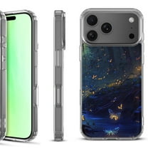 For iPhone 17 Pro Shockproof Protective Phone Case, by OneToughShield - Fireflies Butterfly