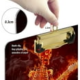 thumbnail image 4 of FMSHPON Fire Skull Guitar Clipboard Hardboard Wood Nursing Clip Board and Pull for Standard A4 Letter 13x9 inches, 4 of 7