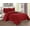 Red, variant on Elegant Comfort 1500 Series 4-Piece Sheet Set - Wrinkle, Fade and Stain Resistant - Deep Pocket Fitted Sheet, All Season Suitable, Queen, Red