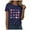 Navy, variant on Patriotic Shirts for Women 4th of July Gift Shirt USA Flag Stars Stripes Graphic Short Sleeve Casual Tops(Black,S)