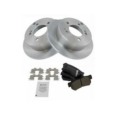 Rear Brake Pad and Rotor Kit - Compatible with 2006 - 2008 Hyundai Sonata 2.4L 4-Cylinder 2007