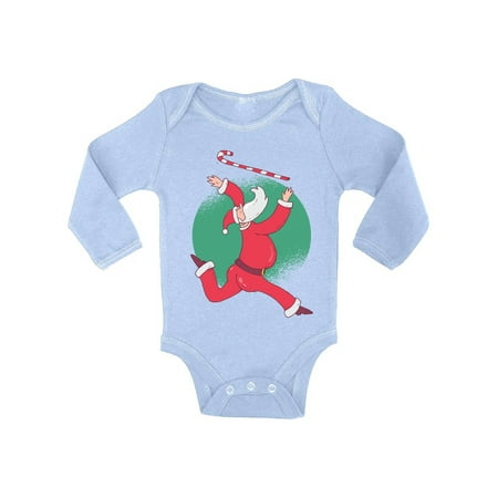 

Awkward Styles Ugly Christmas Baby Outfit Bodysuit Xmas Santa is Coming Baby Romper