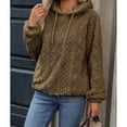 thumbnail image 3 of WEHUSE Womens Hoodies Casual Long Sleeve Drawstring Pullover Tops Loose Hooded Sweatshirt, 3 of 5