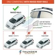 thumbnail image 5 of MERCEDES GLB-CLASS (X247) SUV 2000-ONWARD Cross Bars Roof Rack Lockable Luggage Carrier Black , 5 of 6