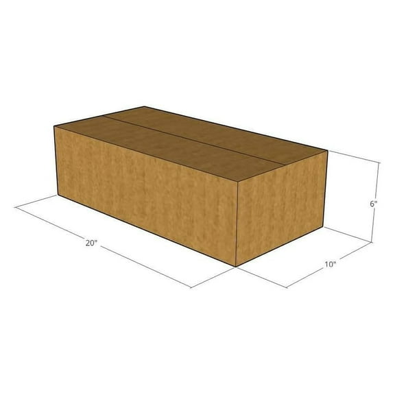 20" x 10" x 6" Corrugated Boxes 32 ECT (Pack of 5-20x10x6) | Quality Moving Boxes. Great for Shipping Boxes for Business, Office or Home.