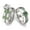 Green, variant on Wedding Ring Sets His And Hers Couples Women 925 Sterling Silver Green Moissanite Man Titanium Wedding Bands