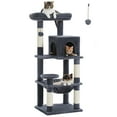 thumbnail image 7 of Pefilos 45" Modern Cat Tree House, Cat Condo for Indoor Cats, Activity Center Cat Scratching Tower for Kittens Toy, Dark Gray, 7 of 7