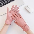 thumbnail image 2 of Gants Thermiques à Écran Tactile pour Femmes pour Course Cyclisme Conduite Randonnée Ski Temps Froid Coupe-Vent Chaud Noir, 2 of 6