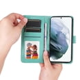 thumbnail image 5 of Funda tipo cartera GANGXUN para Samsung Galaxy S21 Plus , diseño girasol, cuero PU, soporte, cierre magnético, tarjetero, 5 of 5