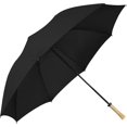 thumbnail image 4 of The Hole In One 62 Inch Large Oversize Windproof Golf Umbrella For Men And Women, 8 Strong Fiberglass Ribs Portable Umbrella, 2 Person Umbrella with Wooden Handle for Men & Women, Black, 4 of 7