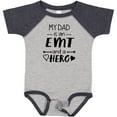 thumbnail image 3 of Inktastic My Dad is an EMT and a Hero Boys or Girls Baby Bodysuit, 3 of 5
