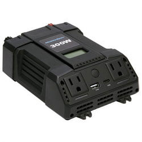 MobileSpec 300-Watt Continuous Power Inverter with Dual USB Ports