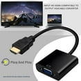 VIVIDCRAFT 1080p Hdmi To Vga Adapter Digital To Analog Converter Cable