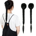 thumbnail image 4 of LELINTA Hair Pieces Ponytail Fishtail Braid Extension 24 Inch Clip in Synthetic Hair Ponytail Hairpieces, 4 of 7