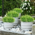 thumbnail image 3 of 12 Bundles Artificial Ferns for Outdoors Fake Boston Fern Large Greenery Plants UV Resistant Faux Plastic Plants Shrubs for Garden Front Porch Window Box Indoor Outdoor Decoration, 3 of 4