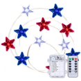 thumbnail image 1 of Lámpara de estrella con forma de estrella de cinco puntas con bandera del Día de la Independencia de Estados Unidos, cadena de luces LED, caja de batería, lámpara decorativa, 1 of 5