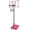 Pink, variant on Alvantor 28in Basketball Goal Portable Basketball System Height Adjustable 5.6ft to 7ft with Stable Base and Wheels for Outdoor/Indoor Transparent