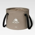 thumbnail image 2 of Recipiente de agua redondo Zulema Cubo de limpieza 20L Multifuncional Impermeable con asa Café Cubo plegable, 2 of 6