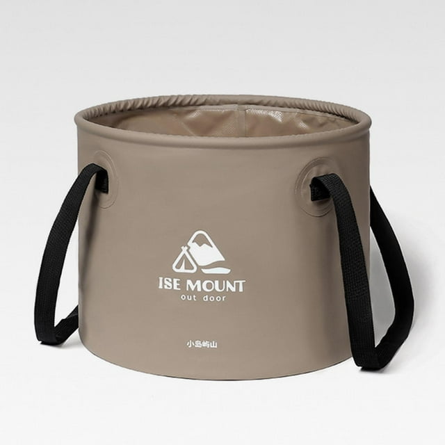Contenedor de agua Plato Ligero 20L Multifunciona asa Plegable Café 20L Cola Cubo plegable