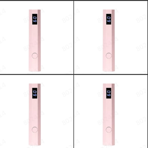 4/2PCS Finger Nails UVLight, Glo Nail Stickers Kit with UVLight, Rechargeable Portable Mini Nail Lamp, Handheld UVLight for Gel Nails, LED Display