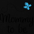 thumbnail image 2 of CafePress - Mommy To Be Blue Butterfly Maternity T Shirt - Maternity Dark T-Shirt, 2 of 3