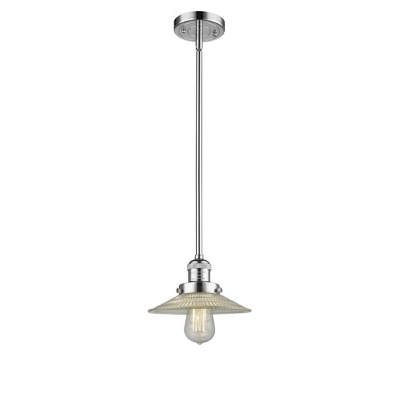 Innovations 201S-PC-G2-LED Halophane 1 Light Mini Pendant part of the Franklin Restoration Collection, Polished Chrome