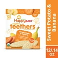 thumbnail image 3 of (2 pack) Happy Baby Organics Teethers, Sweet Potato & Banana Organic Gluten Free Gentle Teething Wafers, Box of 12-2packs (24 wafers), 3 of 11