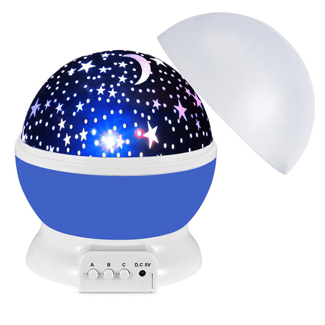 Luz nocturna para niños, luz nocturna para niños, luz nocturna de estrellas, proyector de nebulosa estrella, rotación de 360 grados, 4 bombillas LED, 12 colores de luz que cambian con cable USB, regal