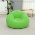 thumbnail image 2 of DJN Clearance Cushion Flocking PVC Inflatable Sofa Portable Inflatable Lounger For Camping & Beach Inflatable Couch For Indoor And Outdoor Camping Couch Inflatable Flocking Couch Plush Green A, 2 of 9