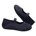 thumbnail image 6 of Chenyee Ballet Flats Shoes for Women Comfortable Wide Width Knit Dress Shoes Casual Slip On Loafers, 6 of 8