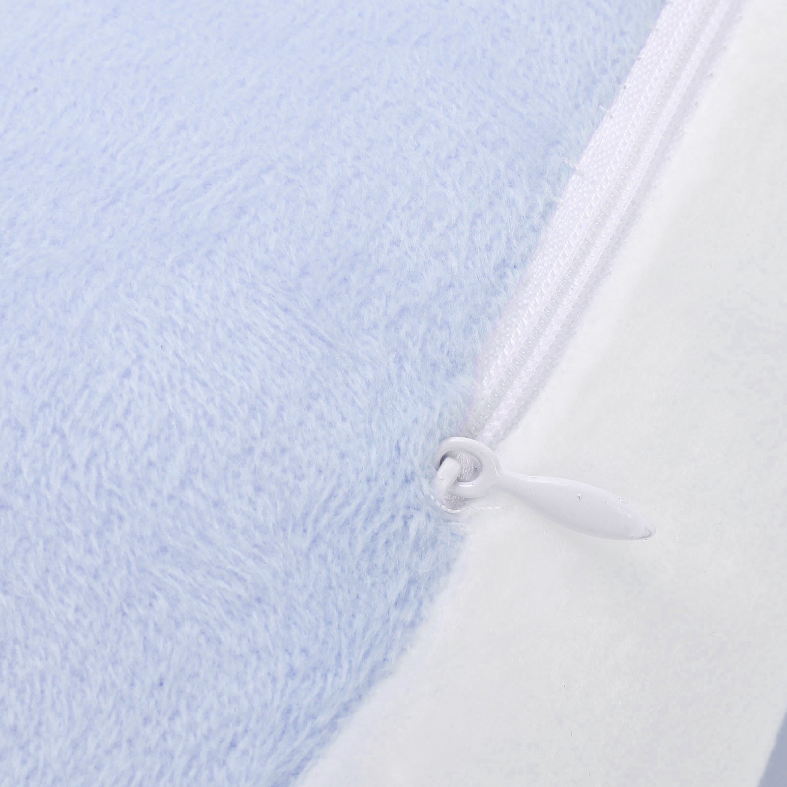 Rupoun W Shaped Maternity Pregnancy Pillow for Side Sleepers, Adjustable Cotton Belly Support Wedge Pillow, Includes Auxiliary Pillow, Washable, Blue (18.1x12.6x3.9 inches / 46x32x10 cm)